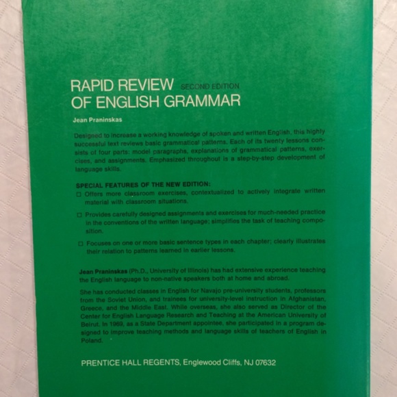 Rapid Review of English Grammar : A Text for Students of ESL Book - Picture 2 of 10